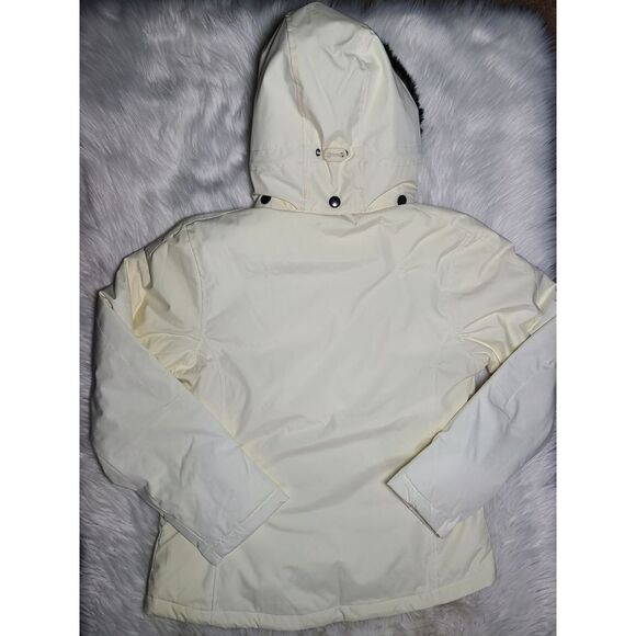 Banana Republic|White Hooded Down Winter Coat, SMALL - Picture 6 of 10